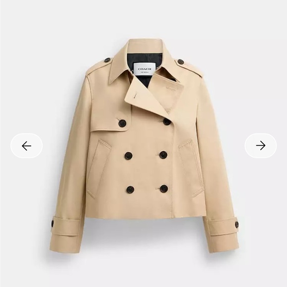 Coach Jackets & Blazers - Coach Short Trench Coat Jacket Sz M NWOT
